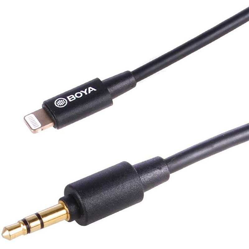 BOYA BYM2D Dual Clip On Lavalier Mic Microphone for iPhone iOS Devices with Lightning Connector