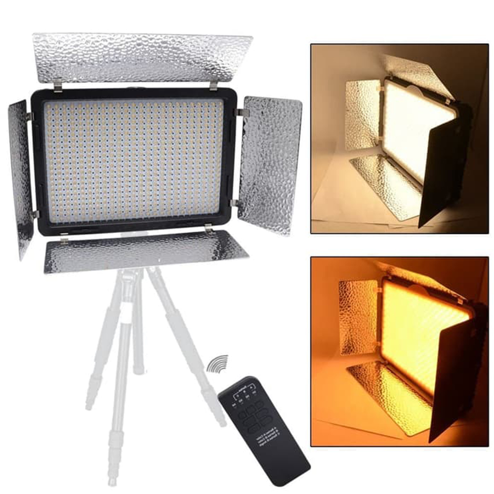 mcoplus-paket-hemat-1-le-520b-led-video-light-528pcs-bulbs-bi-color-3200-7500k-with-2-4g-wireless-remote-control-2