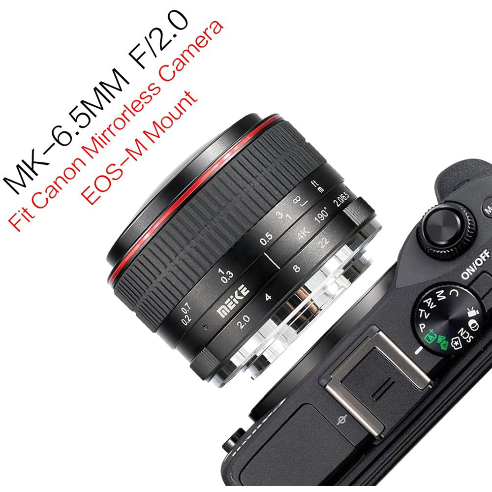 MEIKE Lensa Fisheye Lens for Canon EOS M Mirrorless Camera