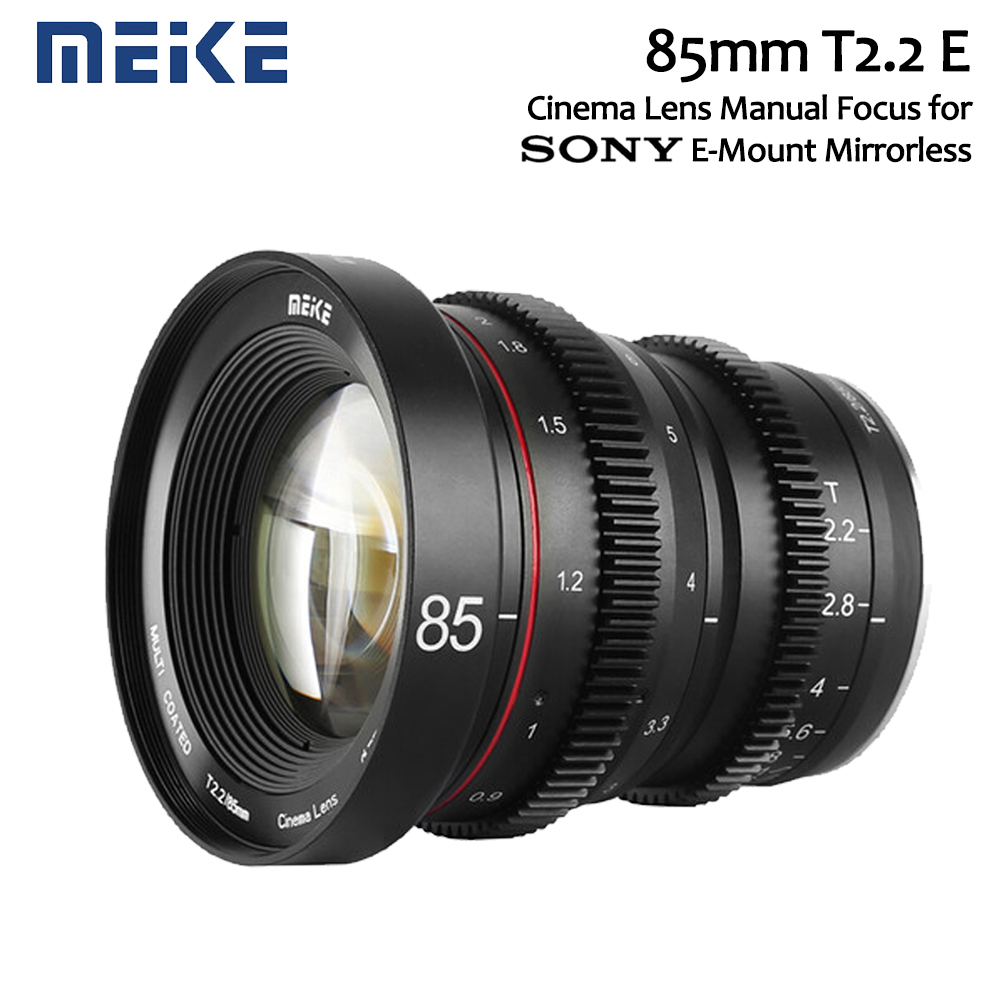 MEIKE Lensa 85mm E Cinema Cine Lens for Sony E-Mount