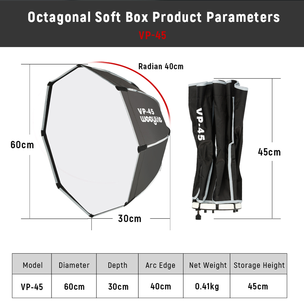 viltrox-weeylite-vp-45-octagon-softbox-cinematic-light-effect-for-ninja-200-ninja-300-cob-led-light-10