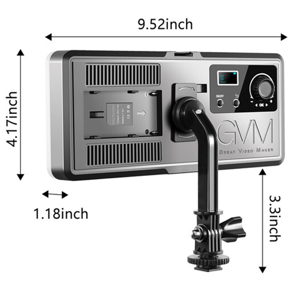gvm-rgb20w2l-2pcs-hight-power-rgb-on-camera-light-with-bi-color-with-2pcs-light-stand-10