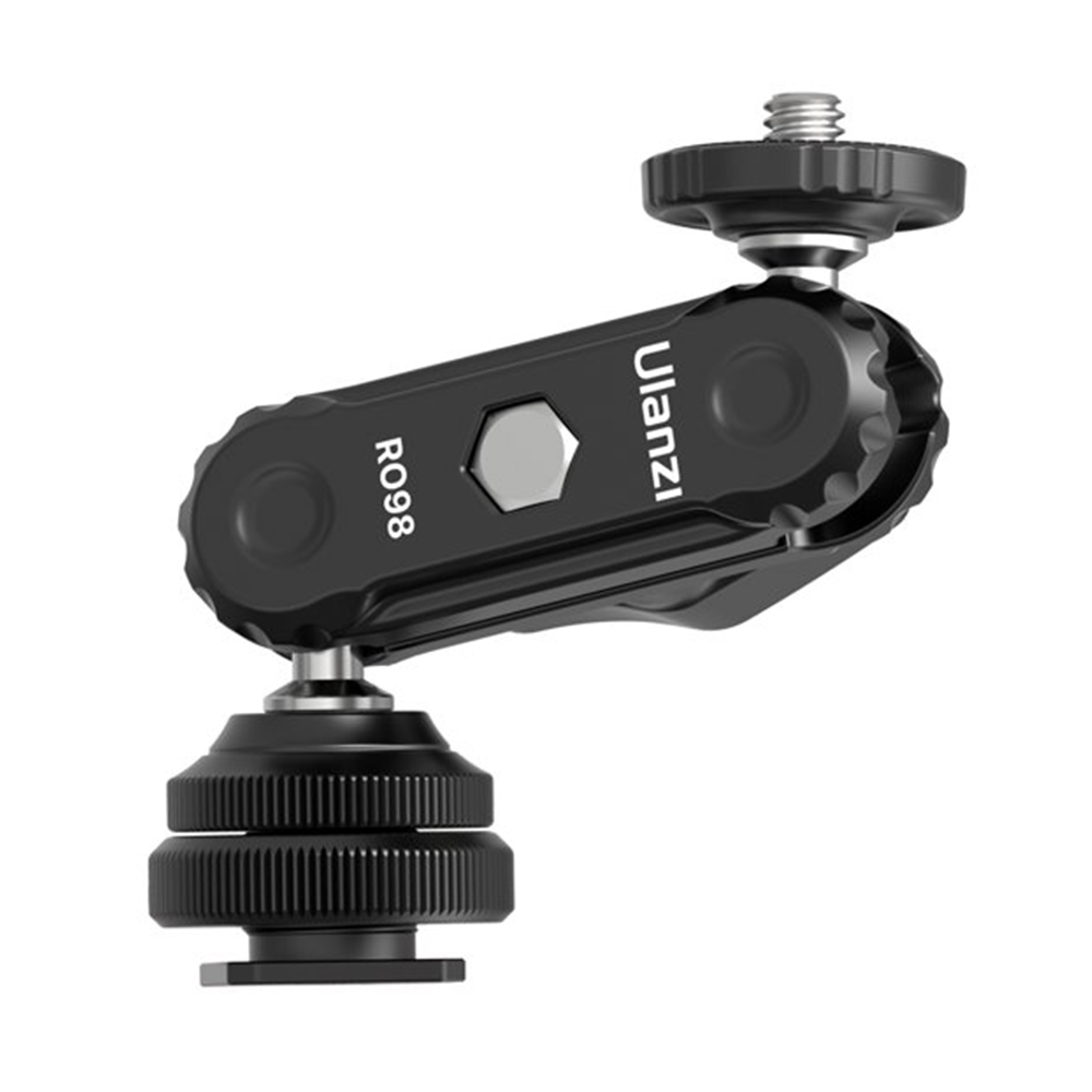 ulanzi-r098-coldshoe-adapter-magic-arm-1-4inch-screw-mount-with-double-ball-head-2