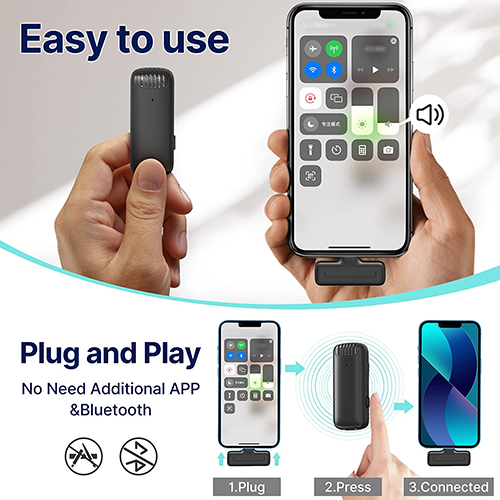 Ulanzi J11 Wireless Lavalier Microphone System for iOS Devices - Matrix ...