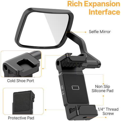 ulanzi-st30-smartphone-holder-clip-with-360-rotation-mirror-kit-3003-10